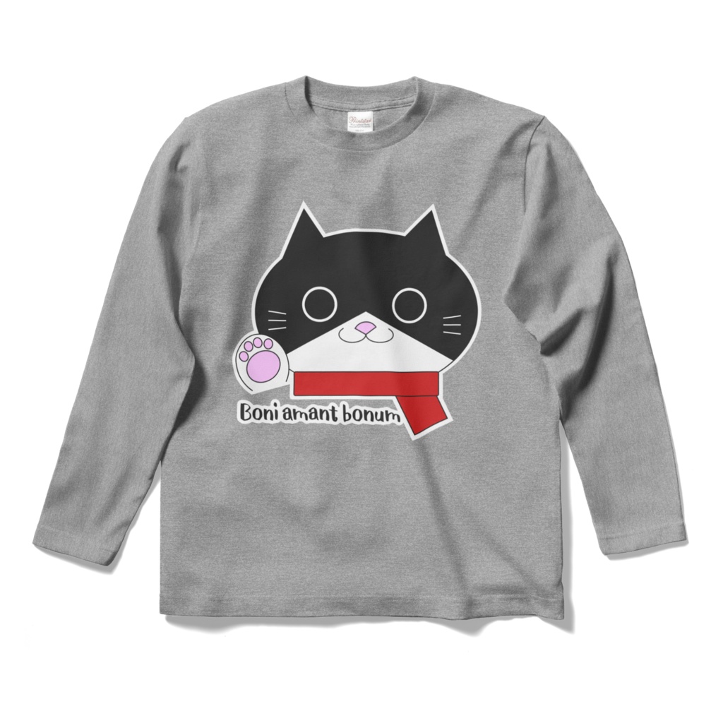 N - ロングスリーブTシャツ(灰)