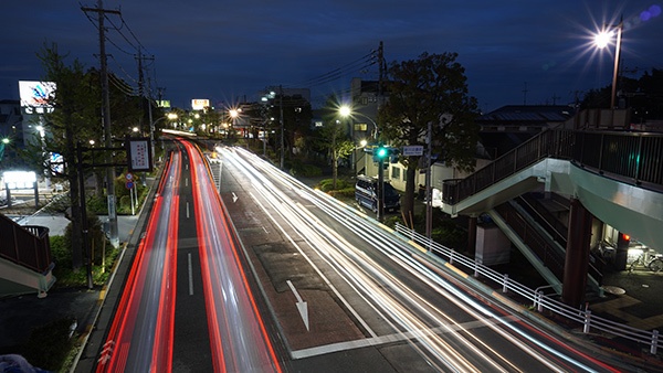 画像「東八道路の夜景（東京都三鷹市）」
