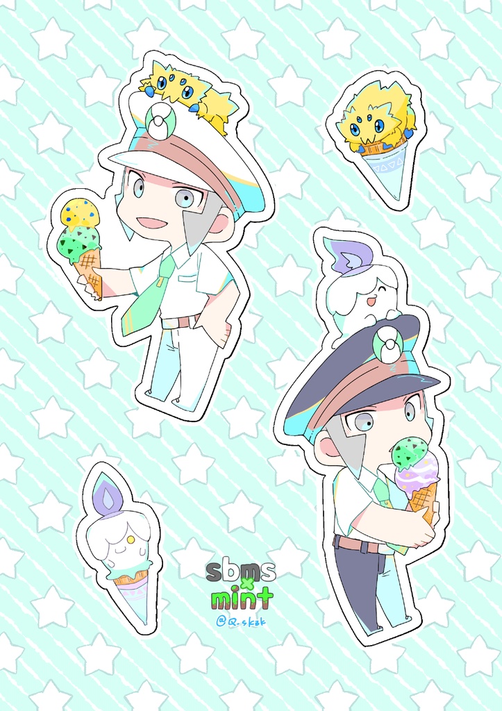 サブマス×アイスステッカーシート