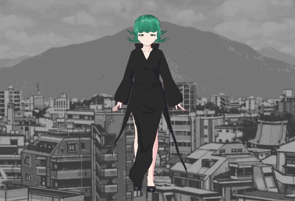 Tatsumaki - Model3D VRM