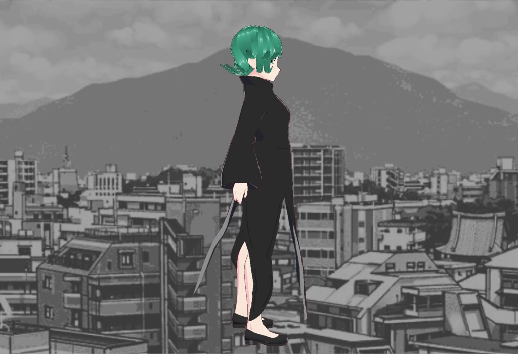 Tatsumaki - Model3D VRM