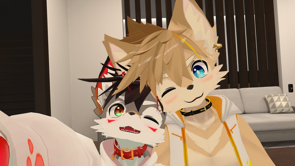 【Varg・シャガ対応】視線が手を追従するなでられギミック