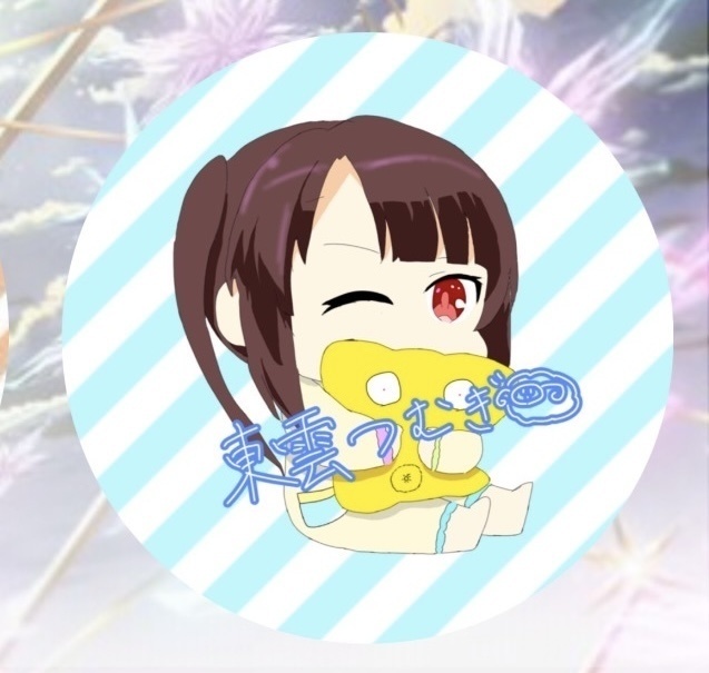 オンゲキ　東雲つむぎ　模写サイン付き缶バッジ