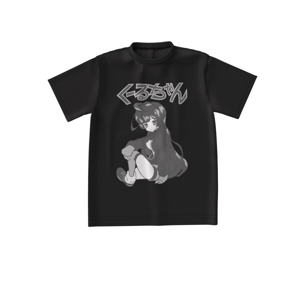 くーるちゃんビッグシルエットTシャツ(ブラック)