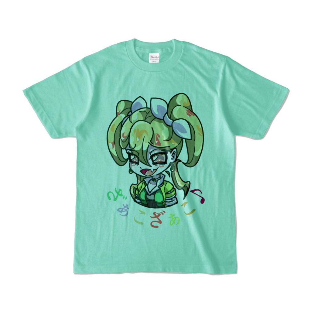デフォルメなまいきちゃんＴシャツ(アイスグリーン)