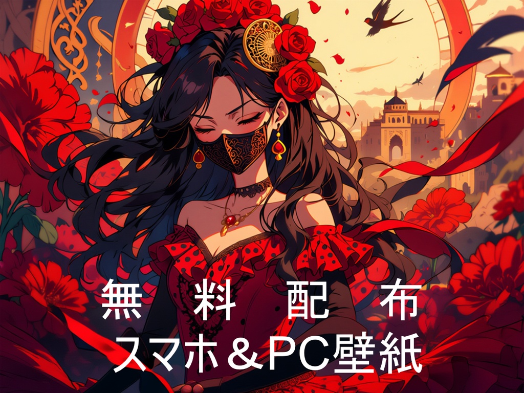 【無料配布】SinZin PC壁紙セット Vol.2-5 - 花と少女のコレクション -