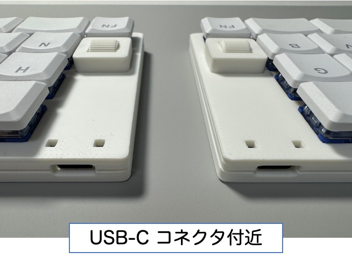 SplitMatrix50:左右分割とオーソリニア配列のワイヤレス50キー自作キーボード