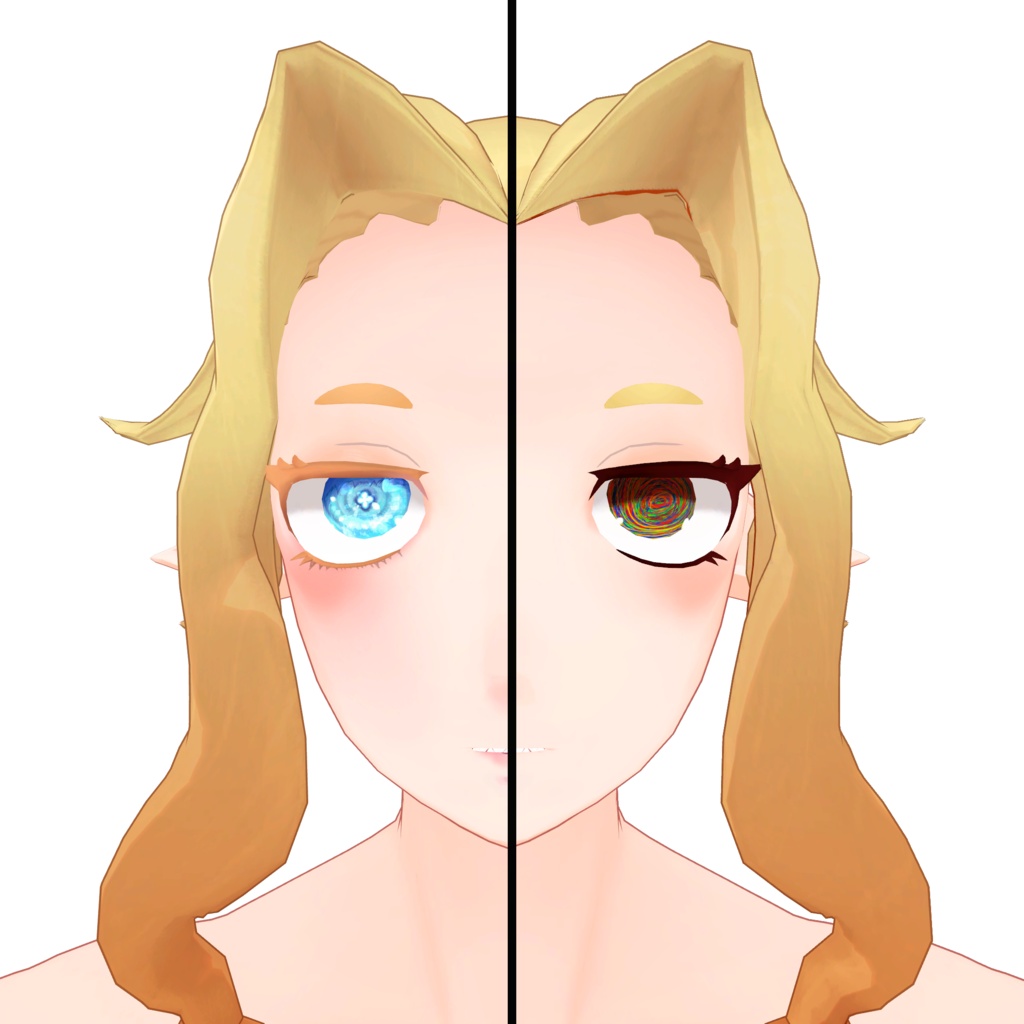 【無料・ジルド対応】Blue Flower Make Texture【フェイス&アイテクスチャ】