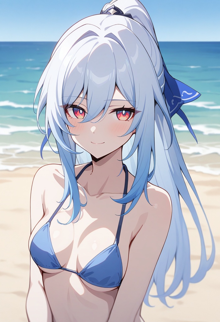 キュレネ・銀狼・マダムヘルタ・鏡流|水着海デート100枚