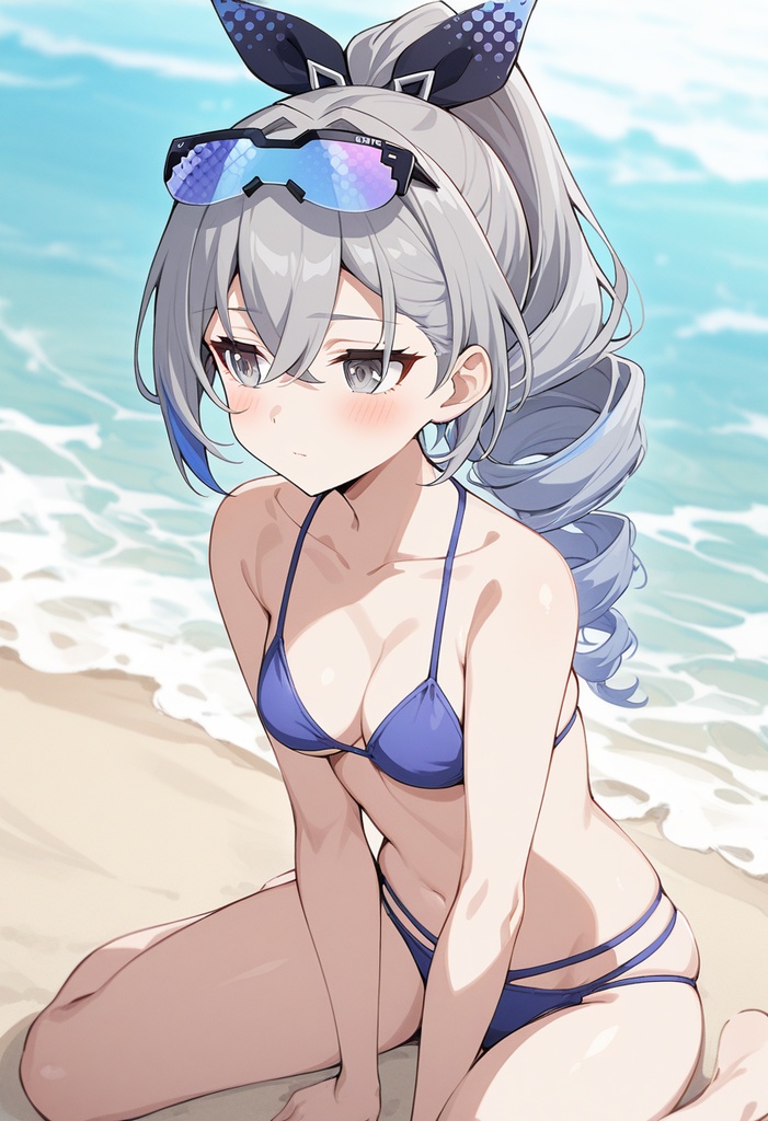 キュレネ・銀狼・マダムヘルタ・鏡流|水着海デート100枚