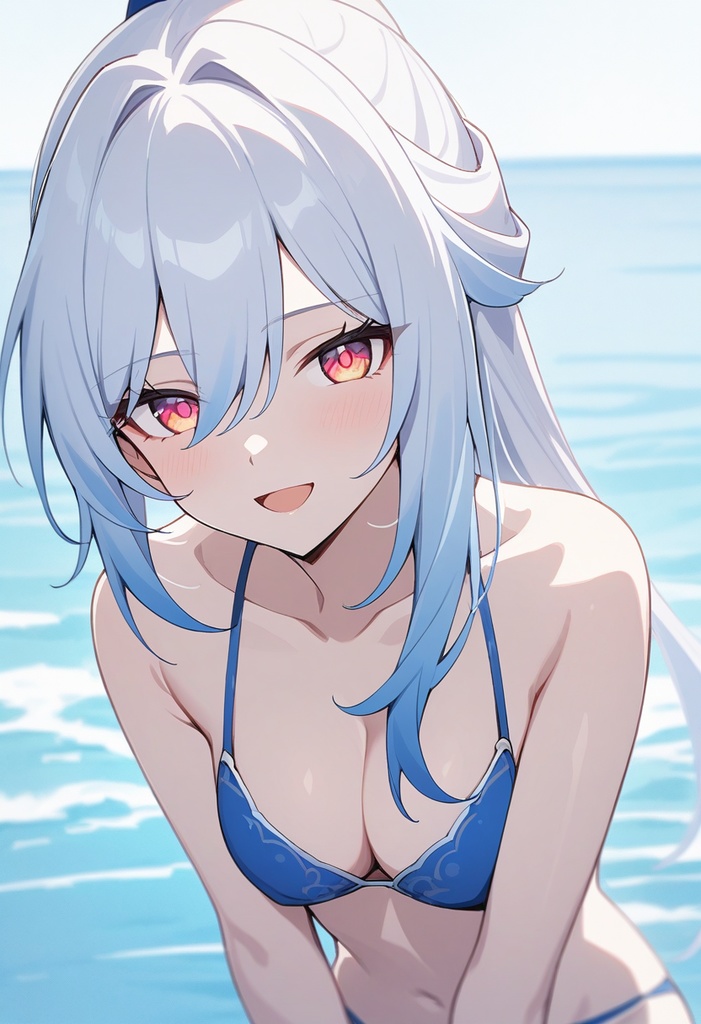 キュレネ・銀狼・マダムヘルタ・鏡流|水着海デート100枚