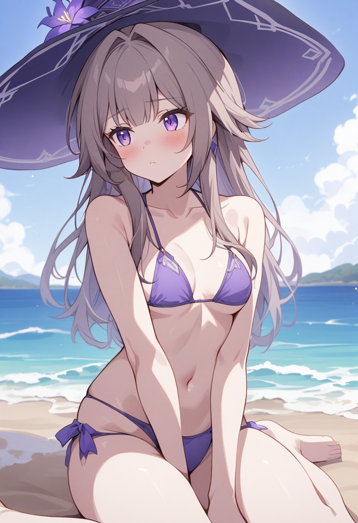 キュレネ・銀狼・マダムヘルタ・鏡流|水着海デート100枚