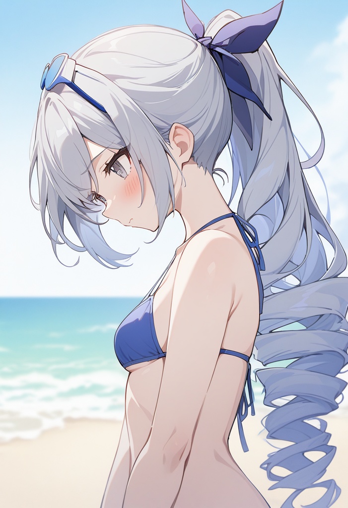 キュレネ・銀狼・マダムヘルタ・鏡流|水着海デート100枚