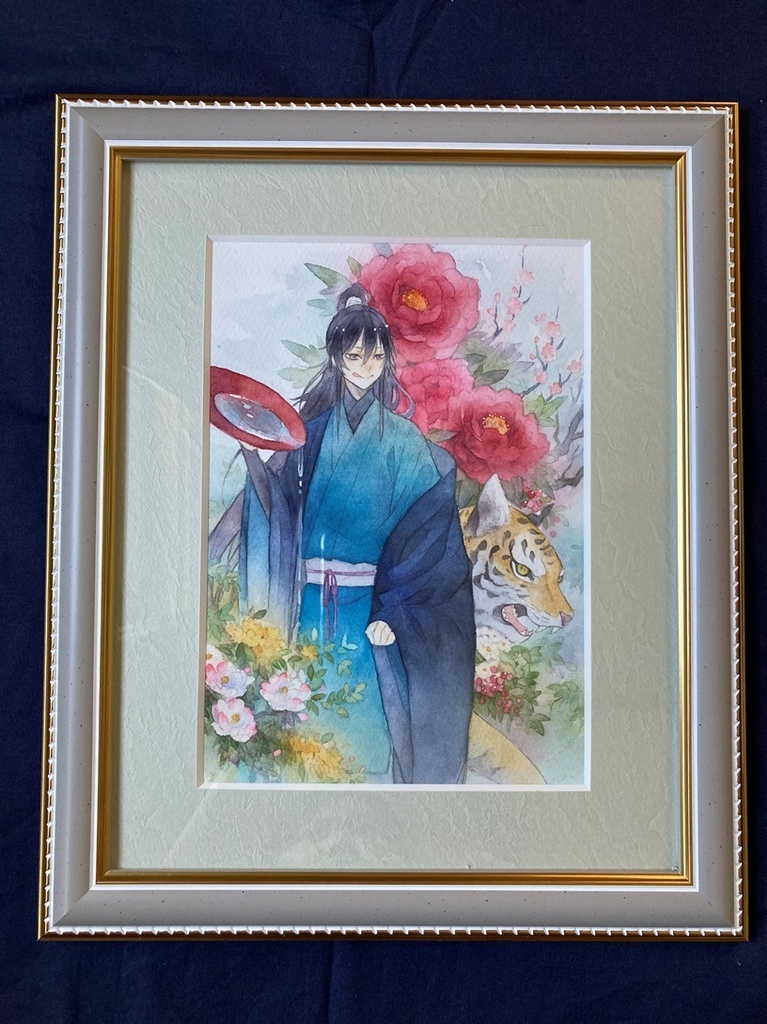 額装原画「初咲」