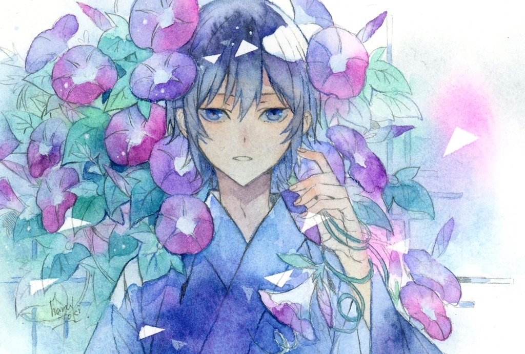 原画「朝顔」