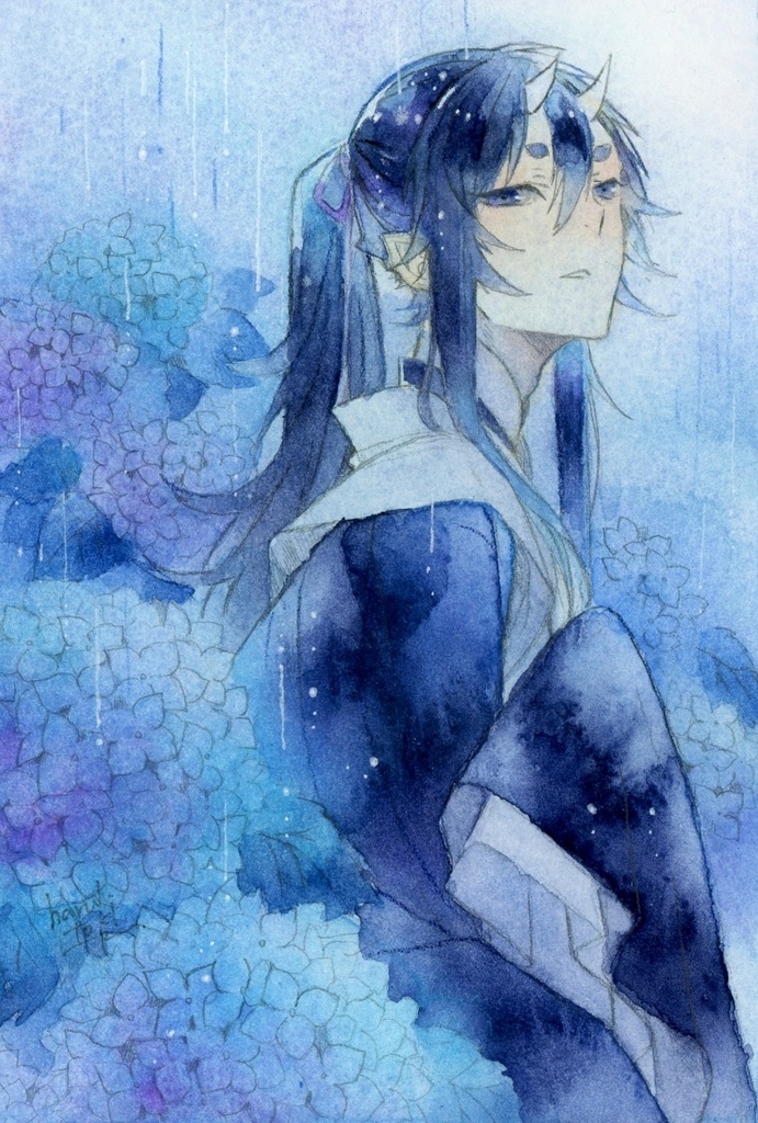原画「紫陽花」