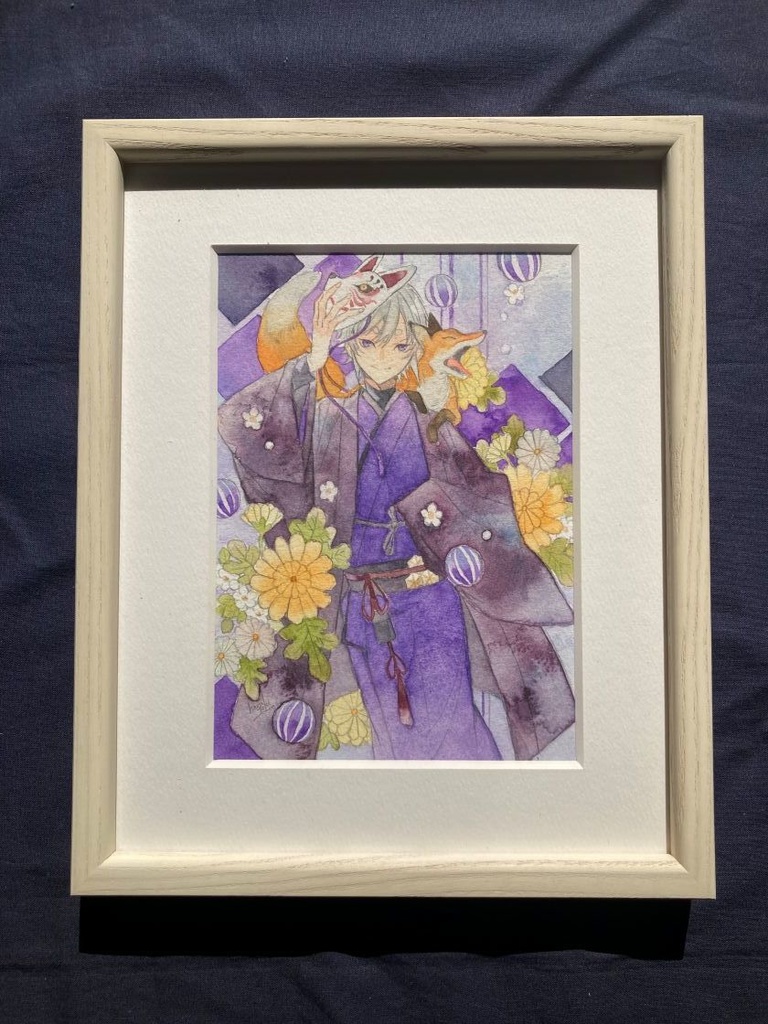 額装原画『紫』