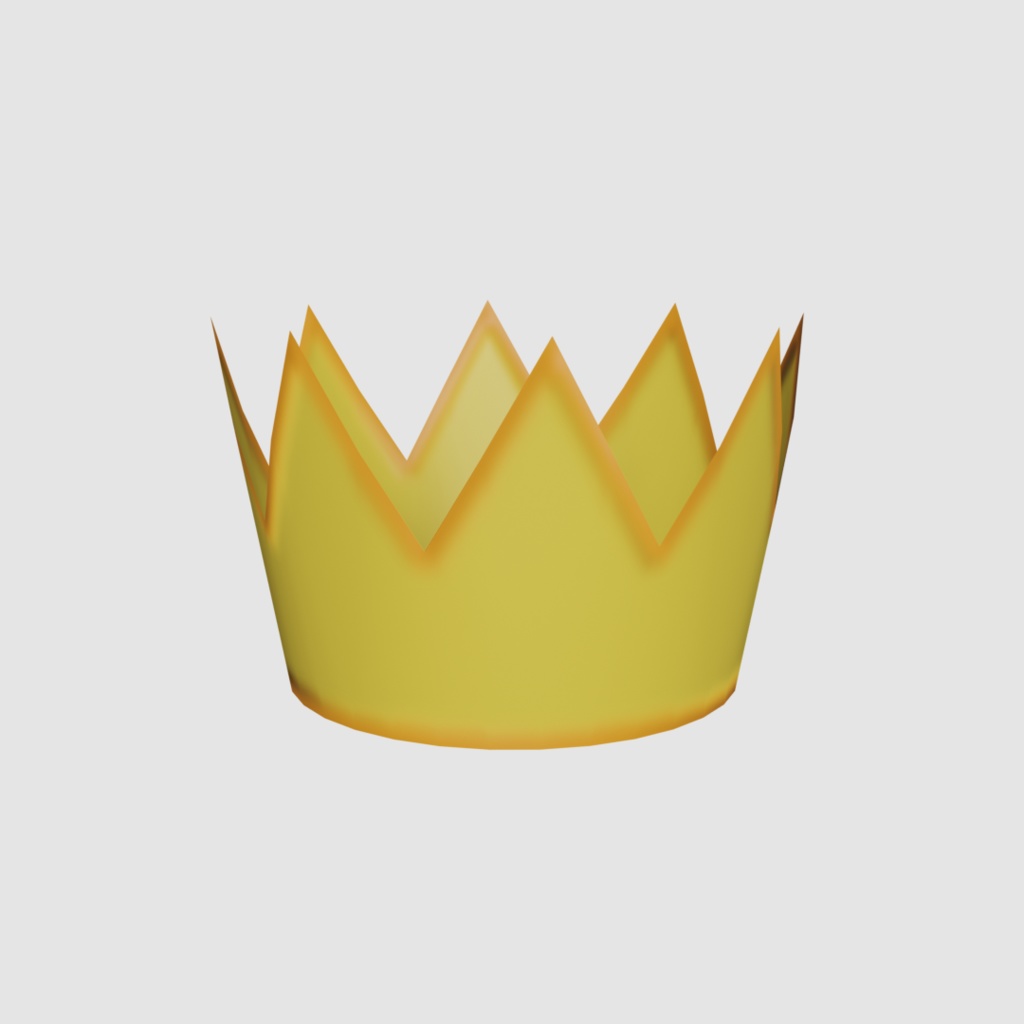 王冠の3Dモデル △64