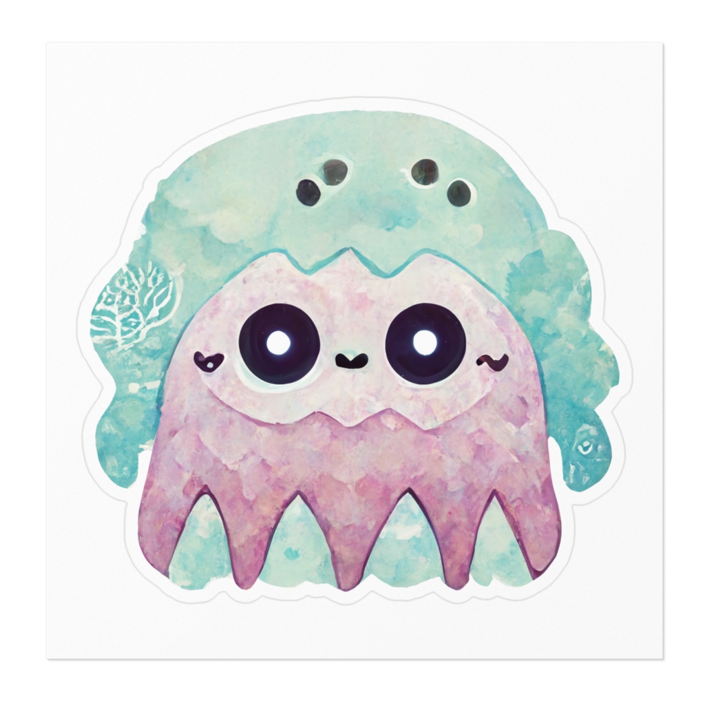 とるあれす かわいいモンスターのステッカー