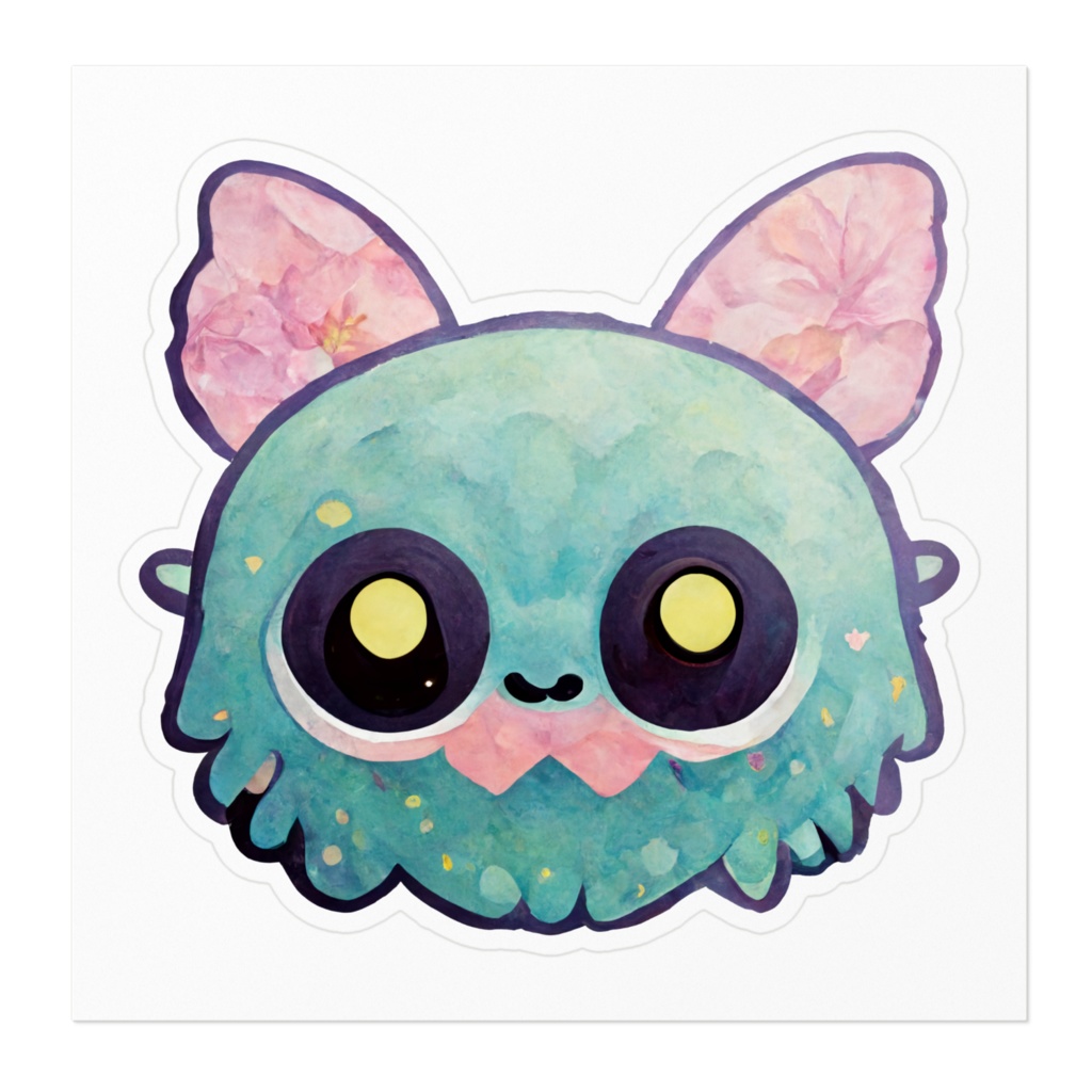 ふぉすー かわいいモンスターのステッカー