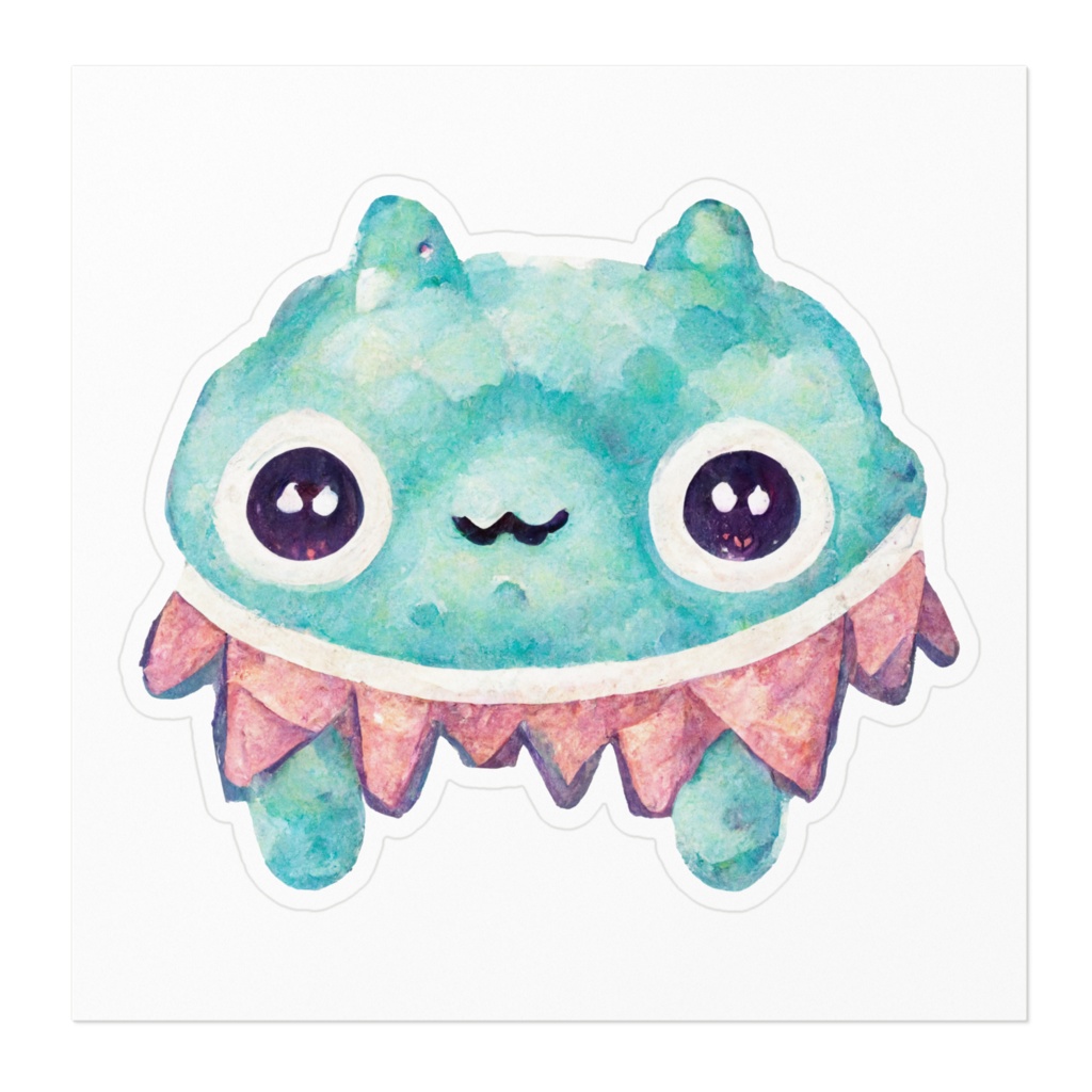 わるんごー かわいいモンスターのステッカー