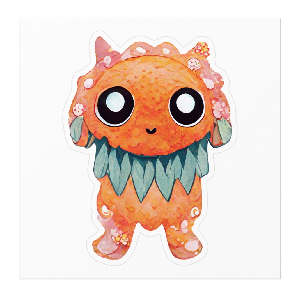 どらしー かわいいモンスターのステッカー