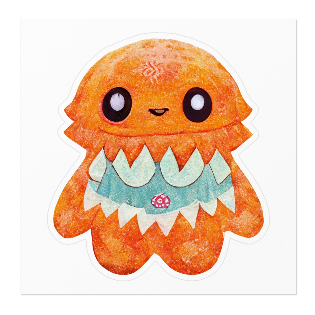 いえじー かわいいモンスターのステッカー