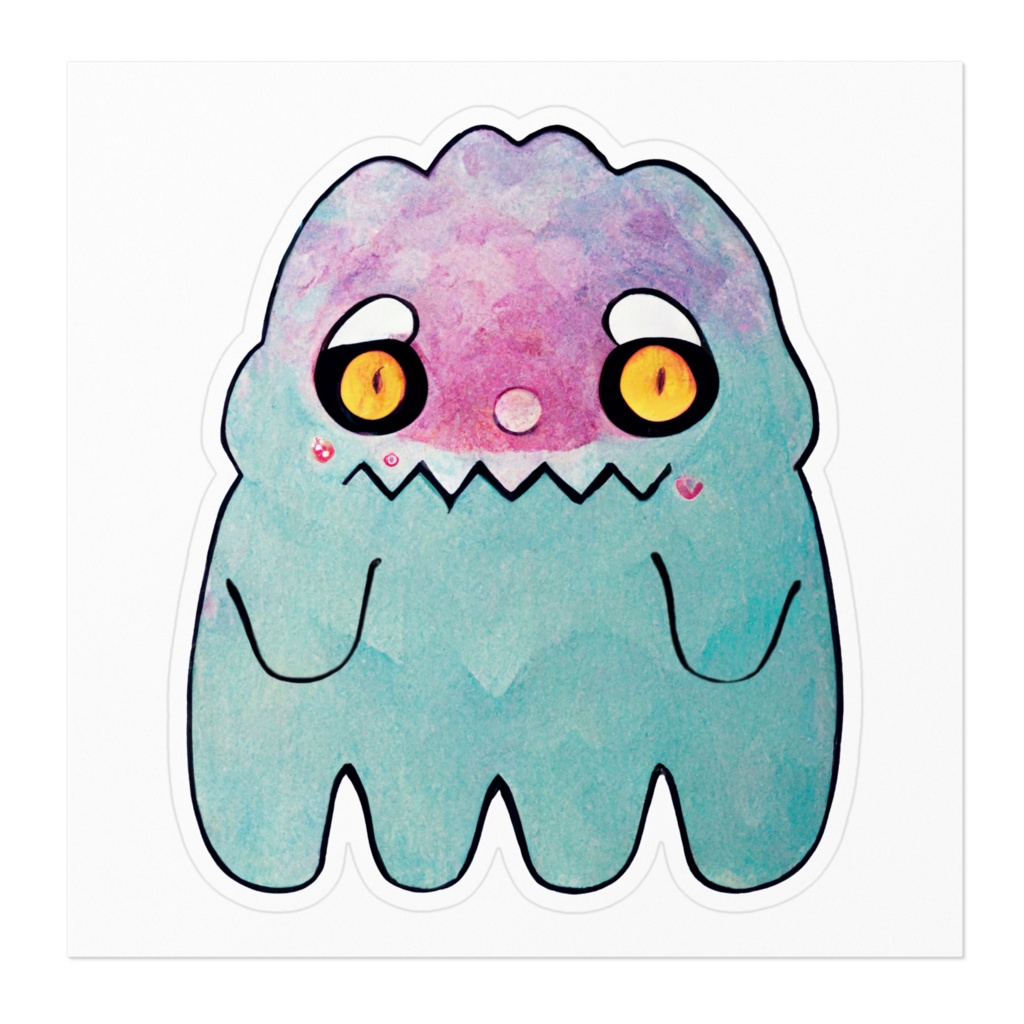らむんとっく かわいいモンスターのステッカー
