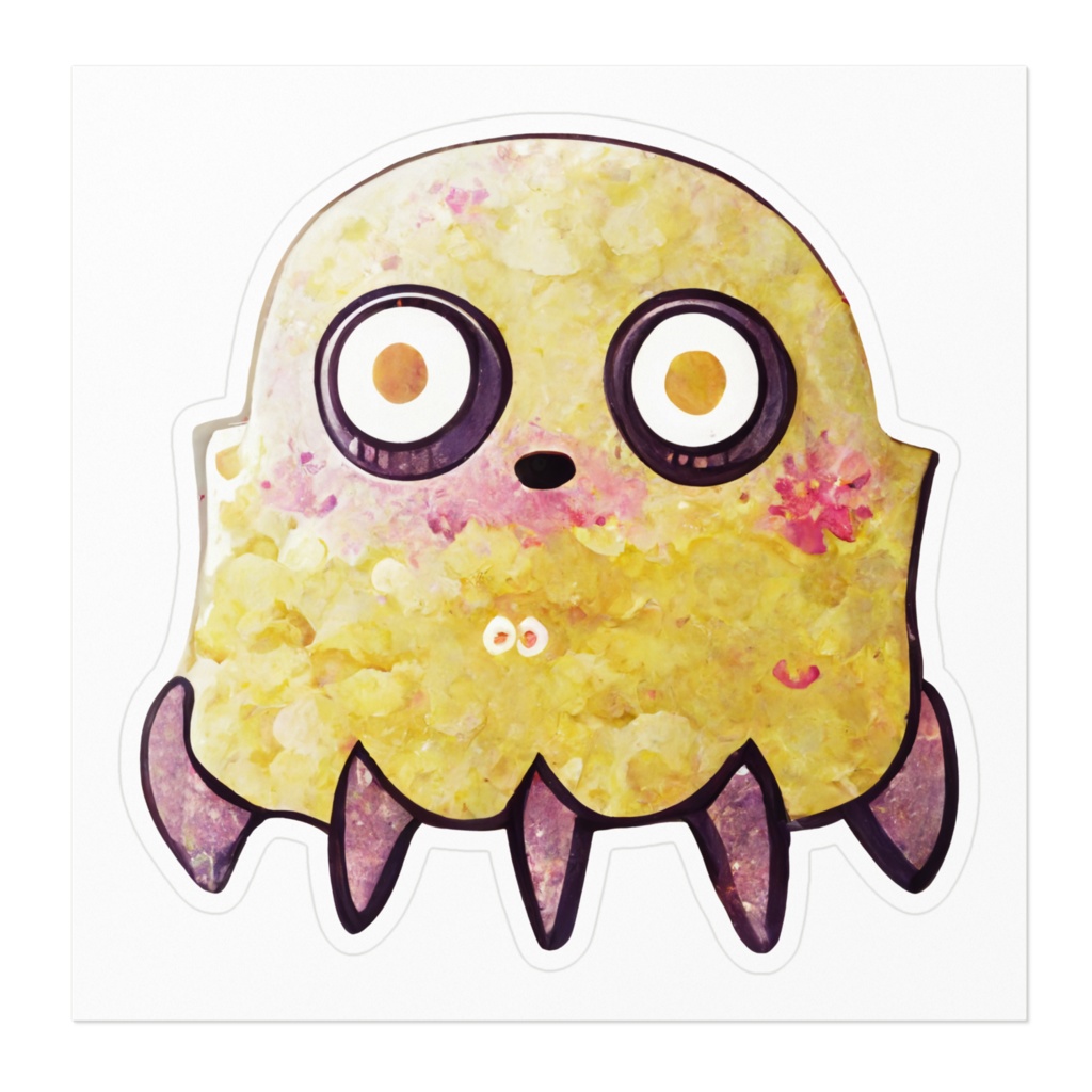 ぺふぁーむ かわいいモンスターのステッカー