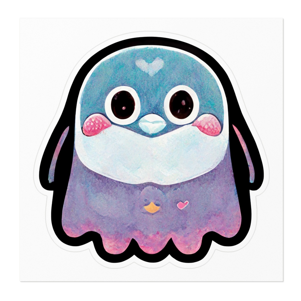 ひべるぷー かわいいモンスターのステッカー