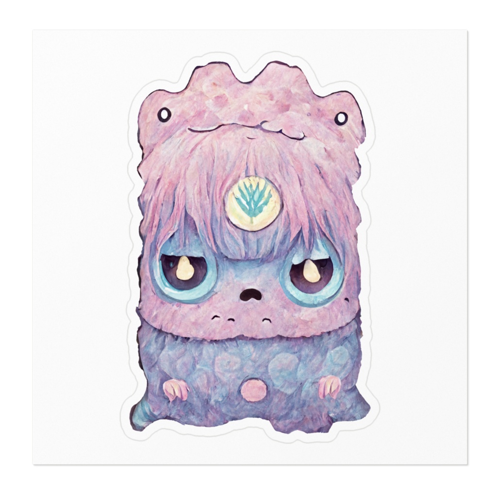 かわいいモンスターのステッカー #21