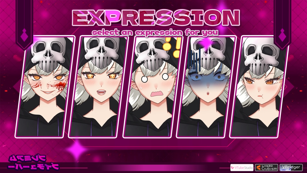 【あらかじめ作成された譲渡可能VTuberモデル】ソウルラッパー / 【Premade Adoptable VTuber Model 】Soul Rapper