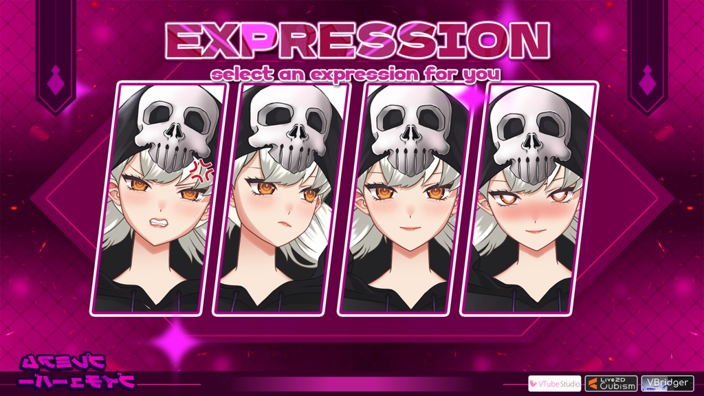 【あらかじめ作成された譲渡可能VTuberモデル】ソウルラッパー / 【Premade Adoptable VTuber Model 】Soul Rapper