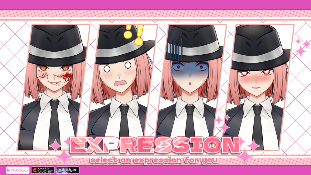 【あらかじめ作成された譲渡可能VTuberモデル】エージェントガール / 【Premade Adoptable VTuber Model 】 Agent Girl