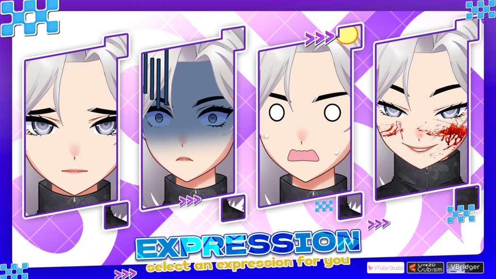 【あらかじめ作成された譲渡可能VTuberモデル】サイバーパンク忍者 / 【Premade Adoptable VTuber Model 】Cyberpunk Ninja