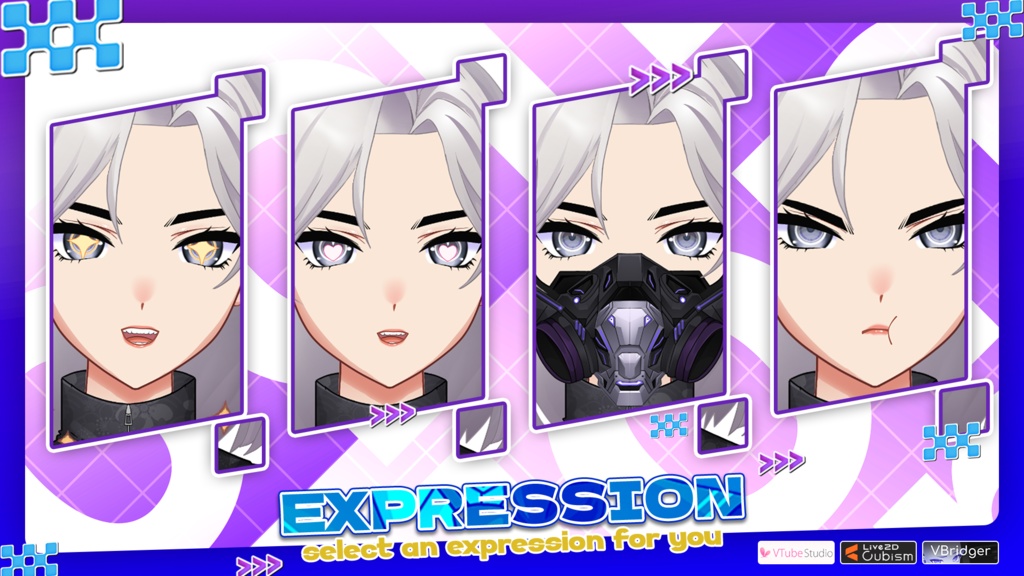 【あらかじめ作成された譲渡可能VTuberモデル】サイバーパンク忍者 / 【Premade Adoptable VTuber Model 】Cyberpunk Ninja