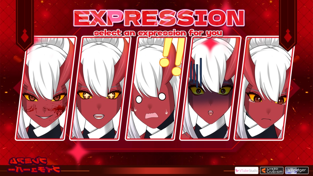 【あらかじめ作成された譲渡可能VTuberモデル】鬼娘 / 【Premade Adoptable VTuber Model 】Oni Girl