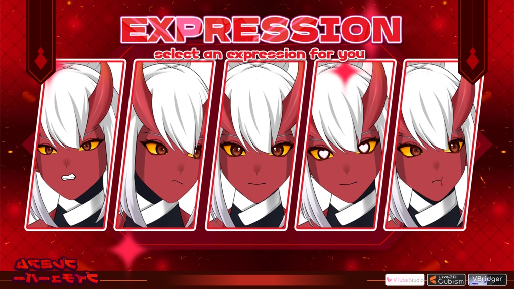 【あらかじめ作成された譲渡可能VTuberモデル】鬼娘 / 【Premade Adoptable VTuber Model 】Oni Girl