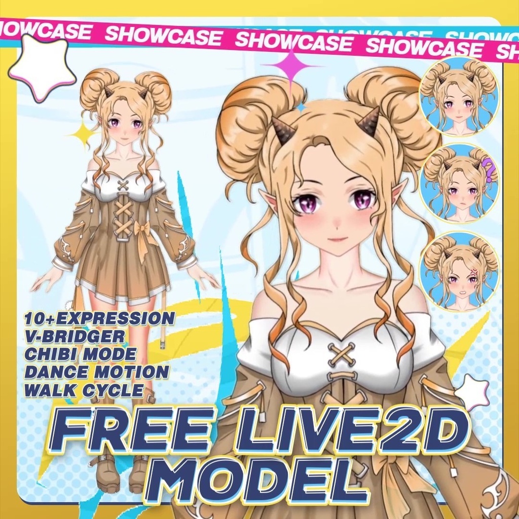【Free Live2D Model】 Fantasy Elf Girl