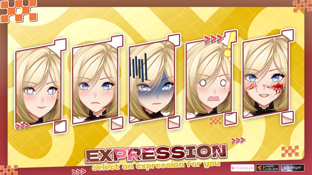 【Premade Adoptable VTuber Model 】 Dark Elegance Girl