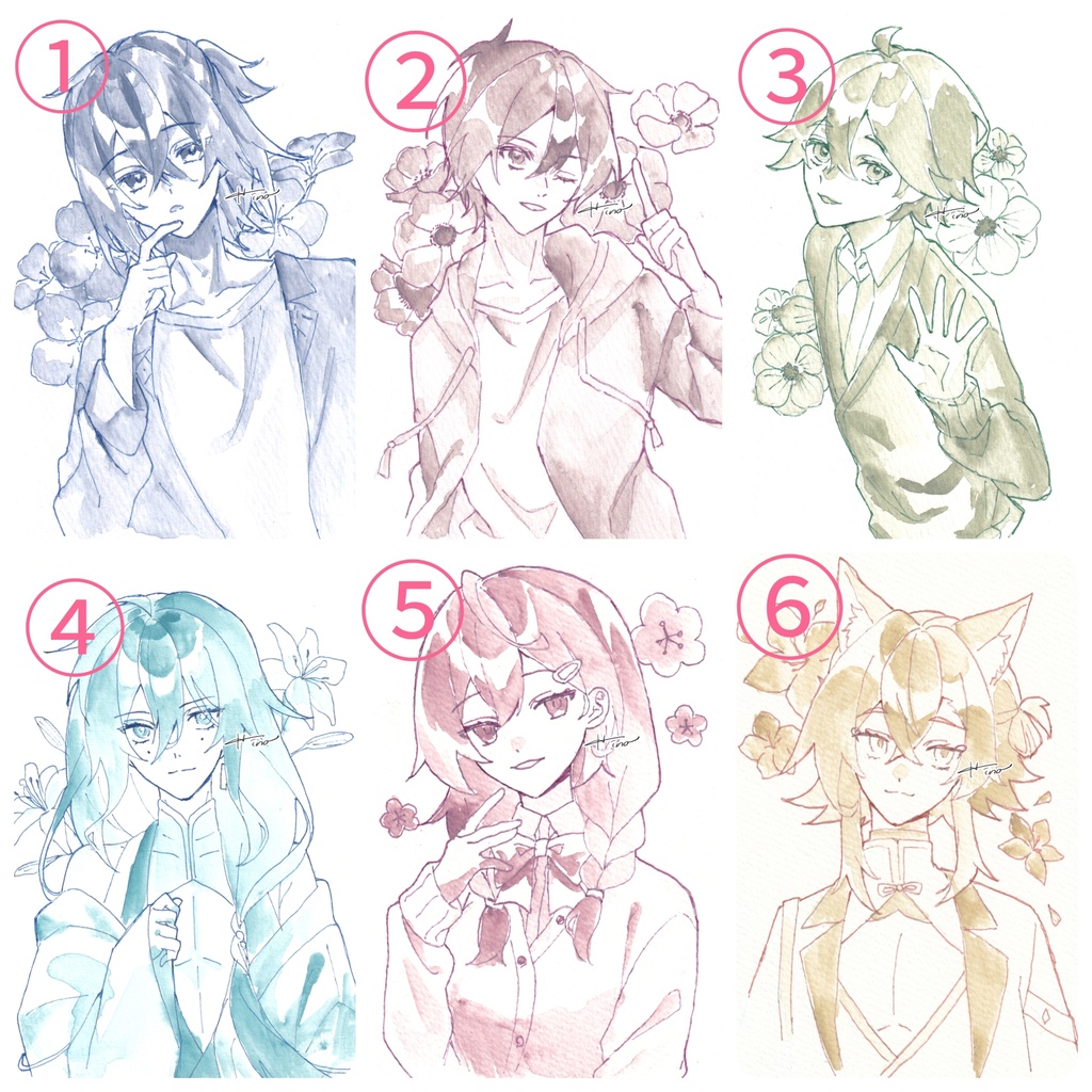 透明水彩ドローイング 【絵墨 淡】