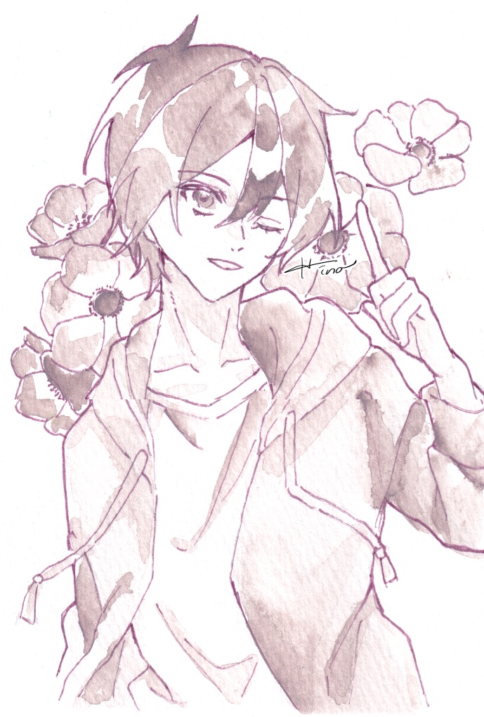 透明水彩ドローイング 【絵墨 淡】