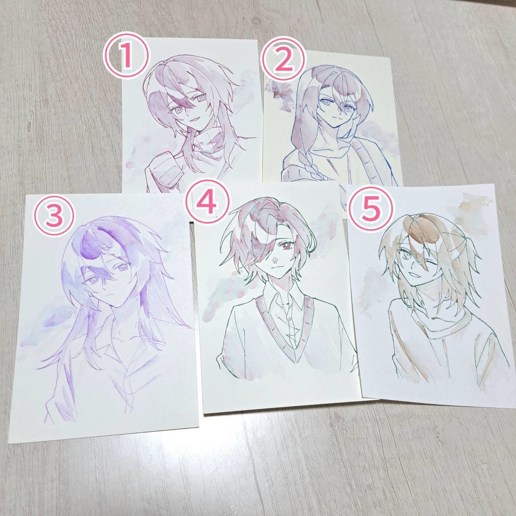 水彩ドローイング 分離色