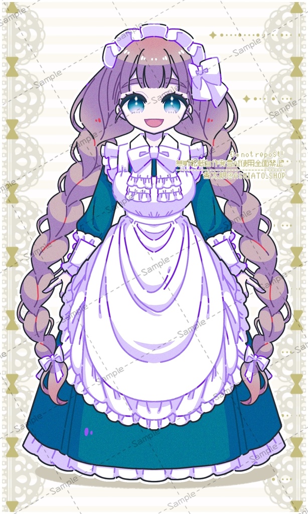 限定1点_メイドさん(TRPG_IRIAM立ち絵)