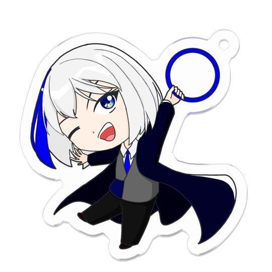 つかまりキーホルダー_雪白