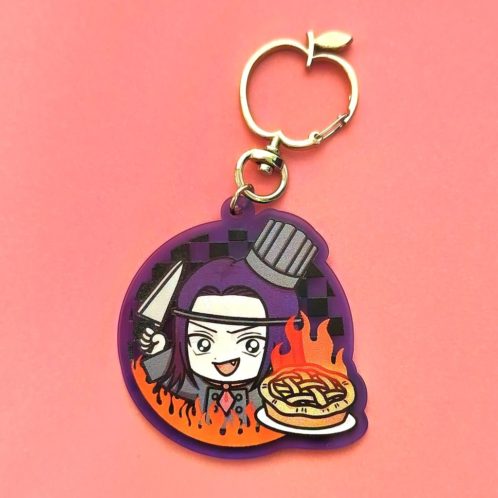 Burning Apple Pie アクリルキーホルダー
