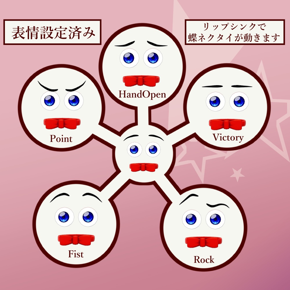 【VRC向け3Dモデル】Bowtie Man