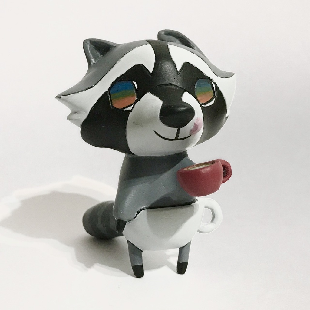 預購特惠中 Willstudio 官方 Raccoon Bei Bei 浣熊唄唄 咖啡夥伴 手工製作 動物公仔