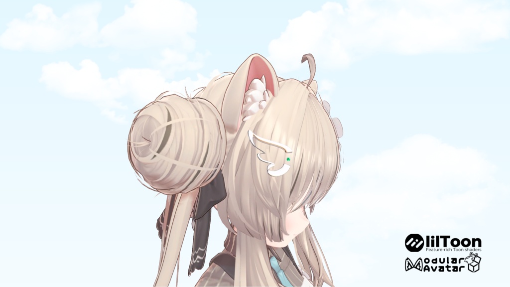 【VRChat】羽ヘアピン【ヘアピン】(Feather Hairpin)(깃털 헤어핀)