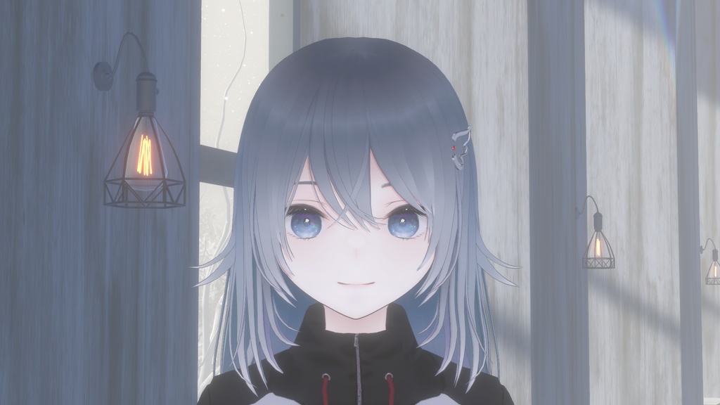 【VRChat】羽ヘアピン【ヘアピン】(Feather Hairpin)(깃털 헤어핀)